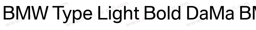 BMW Type Light Bold DaMa BMWType Bo字体转换
